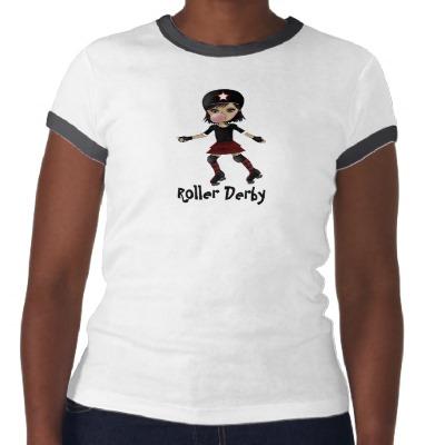 Foto Chica de Derby del rodillo T-shirt foto 205252