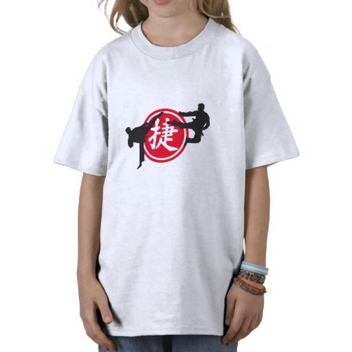 Foto chinese sign and karate fighter Camiseta foto 606478