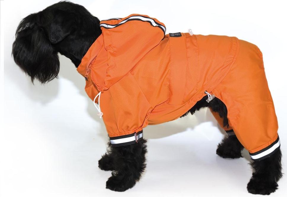 Foto Chubasquero Naranja Para Perros Reflectante