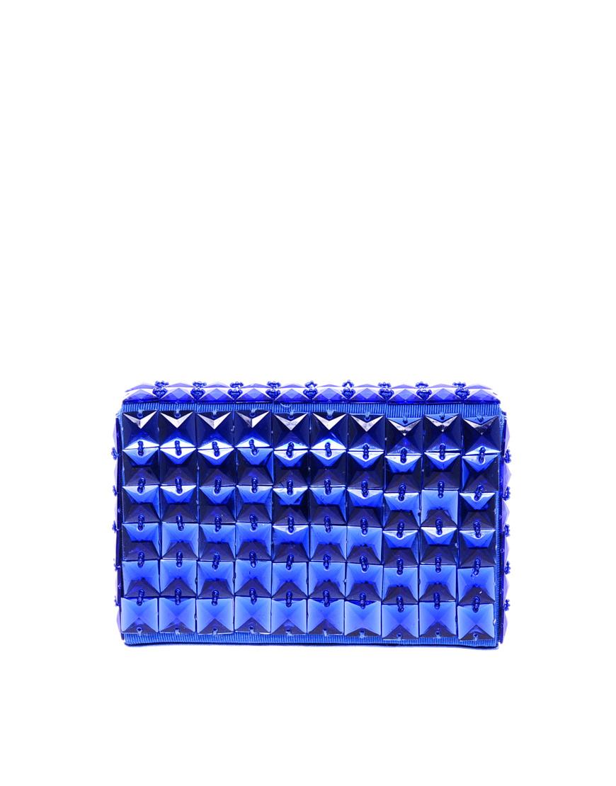 Foto Clutch en color flúor brillante de French Connection Azul intenso foto 123612