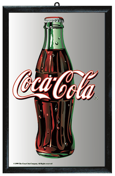 Foto Coca Cola: Botella - Espejo, Serigrafía, 22 x 31 cm foto 303088