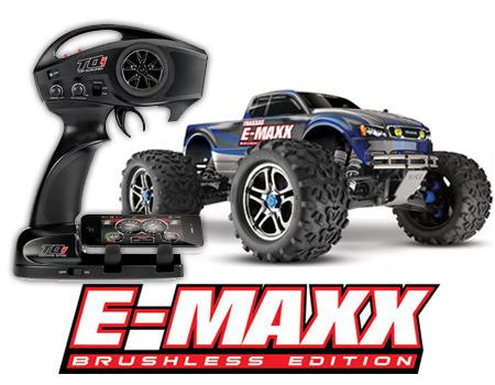 Foto coche de radio control Traxxas E-Maxx Brushless con radio Tqi foto 41690