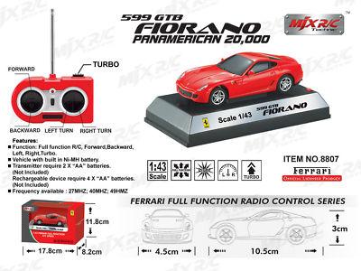 Foto Coche Rc Ferrari 599 Gtb Fiorano Turbo Radiocontrol foto 216404