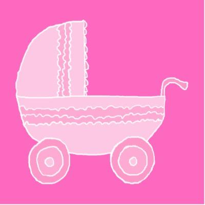 Foto Cochecito de bebé. Rosa rosa claro y brillante Esculturas Fotograficas foto 306778