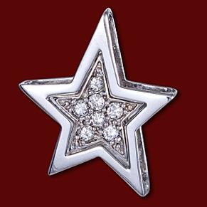 Foto Colgante de oro, diamantes, estrellas foto 447093