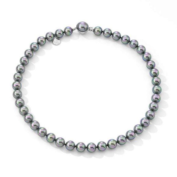 Foto Collar Majorica plata rodiada 45/10 perla gris foto 890397