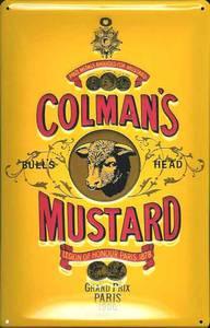 Foto Colmans Mustard embossed metal sign foto 880599