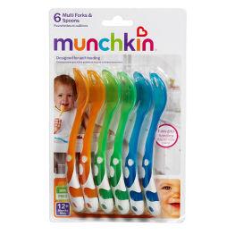Foto Comer Vajillas Y Cubiertos Munchkin 6 Pack Multi-Coloured Forks And