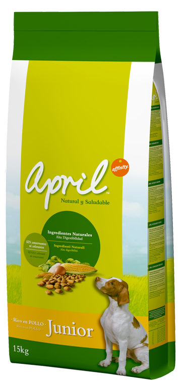 Foto comida perro especial affinity april junior 15kg