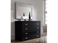 Foto Comoda 4 cajones negro c-77 foto 659027