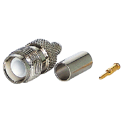 Foto Conector tnc rp hembra para crimpar en cable llc 200