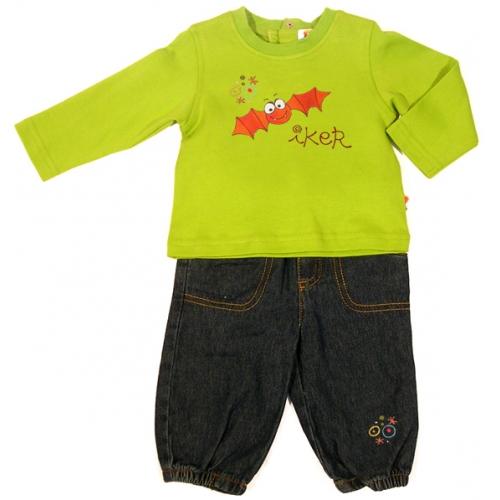 Foto Conjunto bebe camiseta manga larga y pantalón vaquero