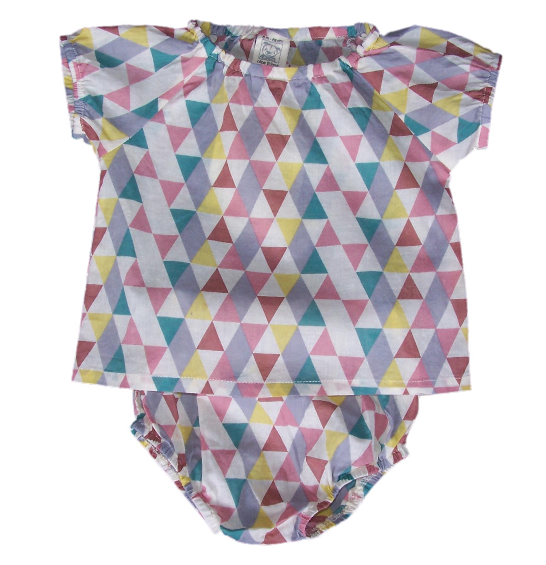 Foto Conjunto de bebé de triángulos de nice things mini-6 meses