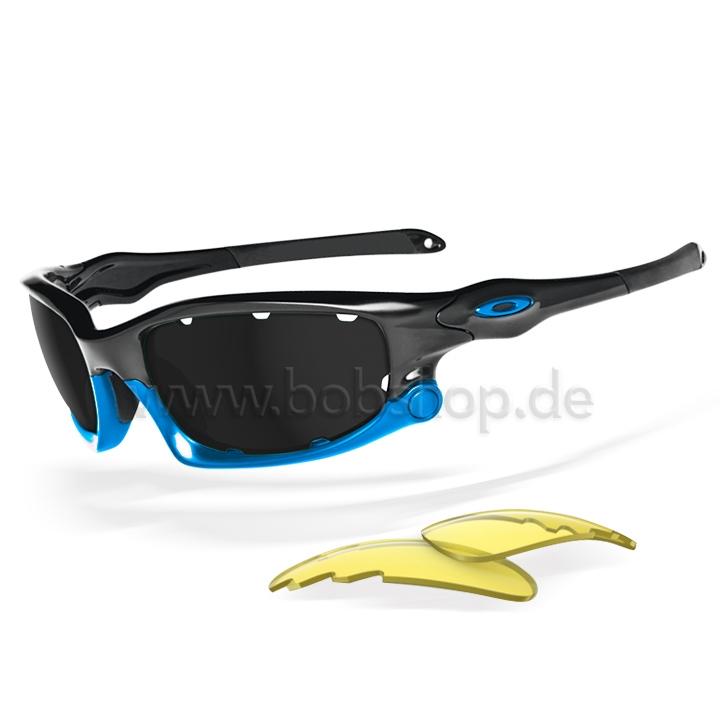 Foto Conjunto de gafas Oakley Polarized Split Jacket Xl neg-azul foto 385869