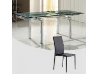 Foto Conjunto mesa helios 4 sillas ares