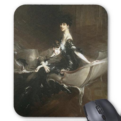 Foto Consuelo Vanderbilt e hijo Ivor, Juan Boldini Tapetes De Raton foto 617113