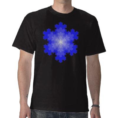 Foto Copo de nieve de Koch en camisa azul de la extensi foto 8700