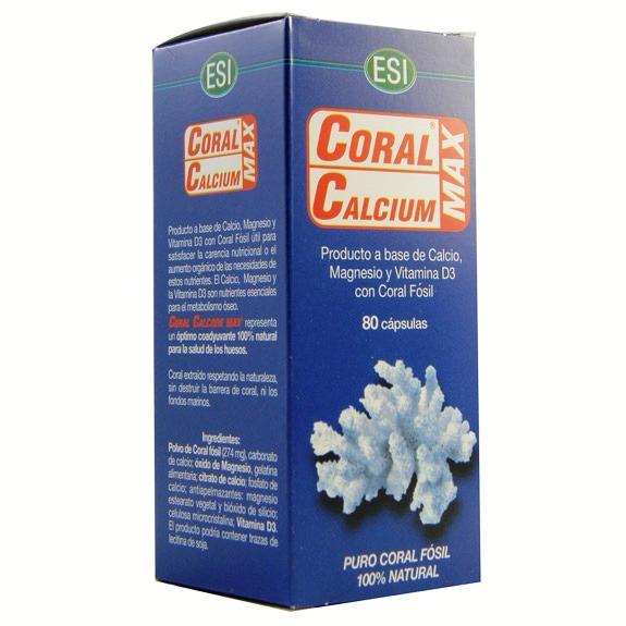Foto Coral Calcium Max, 80 capsulas - Esi -Trepat Diet