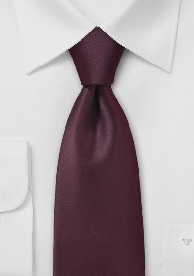 Foto Corbata caballero rojo oscuro lisa foto 923335