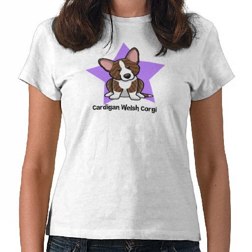 Foto Corgi Brindle Galés de la rebeca de la estrella de Camisetas foto 480831