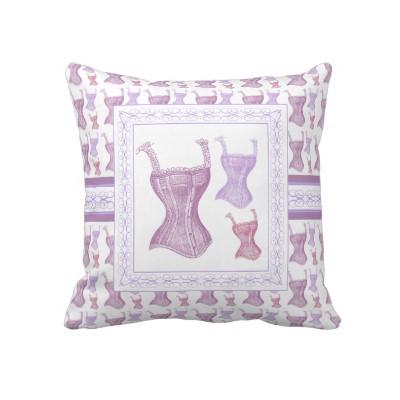 Foto Corsés rosados y púrpuras femeninos del Victorian Cojin foto 176734