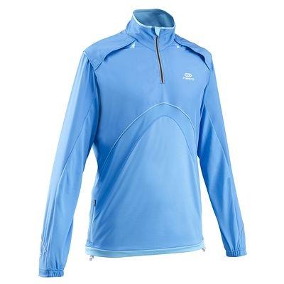 Foto Cortaviento Running Manga Larga Azul