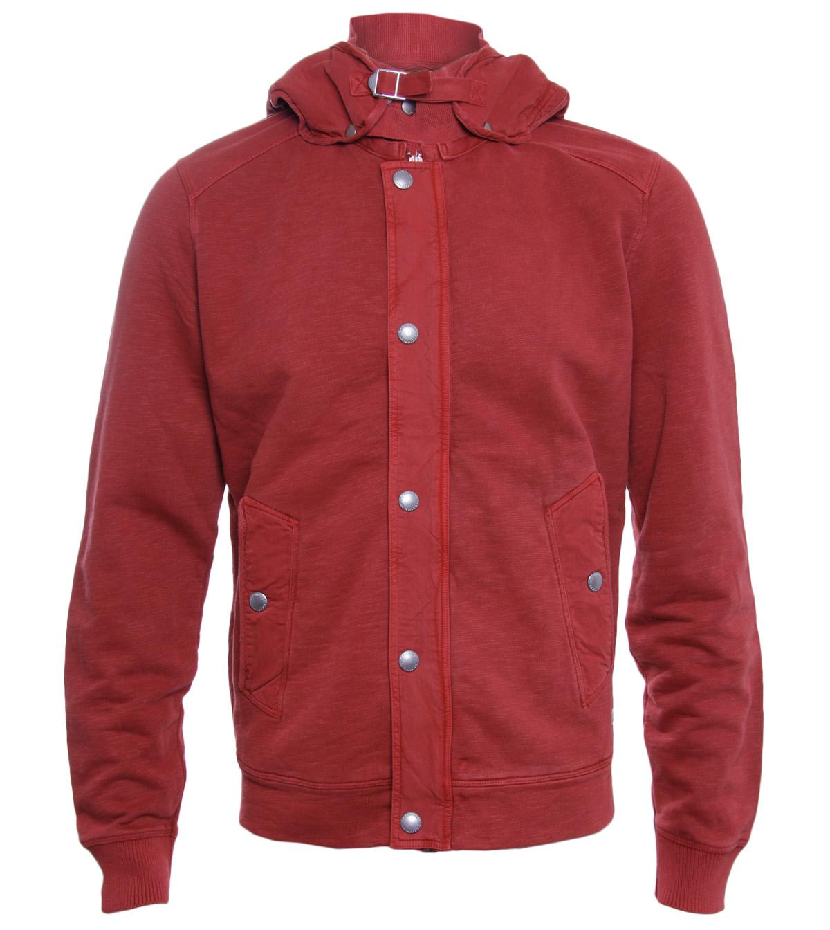 Foto CP Company Terracotta Fleece Backed Cotton Sweat Jacket-XL
