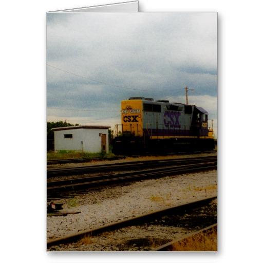 Foto CSX Railroad el motor Toledo, OH de la yarda de Di Felicitación foto 623774