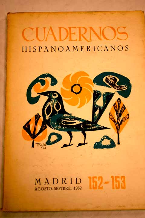 Foto Cuadernos hispanoamericanos. Revista mensual de cultura hispánica. Números 152-153