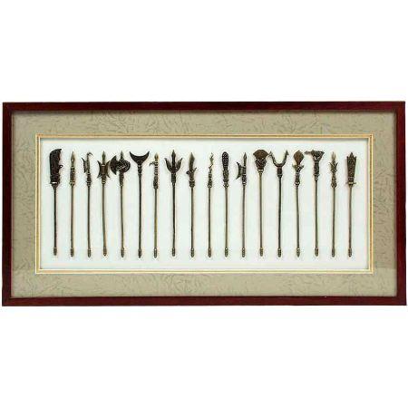 Foto Cuadro colección 18 lanzas chinas en Bronce a la cera perdida foto 873279