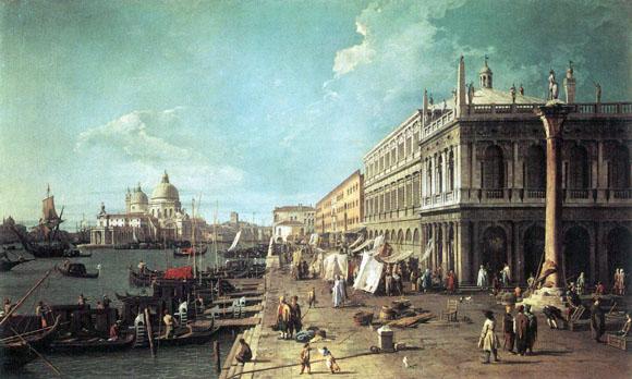 Foto Cuadro dibond: Canaletto (Giovanni Antonio Canal) - Molo - cuadro 786269 foto 191781