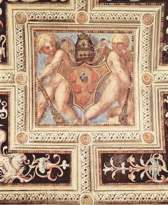 Foto Cuadro dibond: Jacopo Pontormo - Decoración de la capilla el Papa León X. Florencia - cuadro 4619 foto 254066