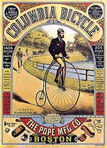 Foto Cuadros, lienzos o laminas de: Poster de Columbia Bicycle foto 580292