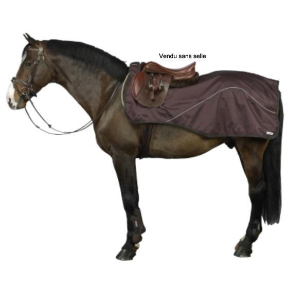 Foto cubra riñones fouganza impermeable riding marrón talla cs foto 708572