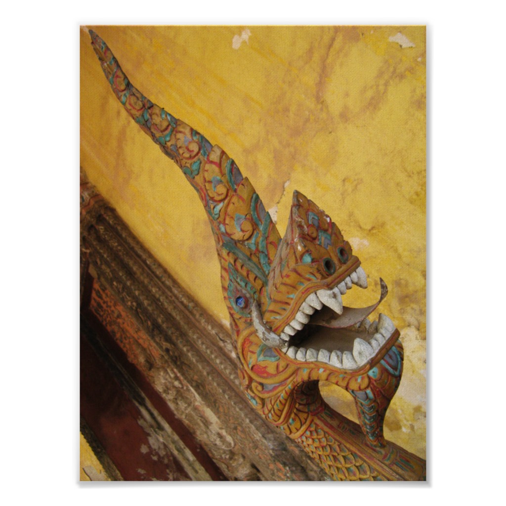 Foto Cuelgue los Naga de la artesa… en Vientián, Laos Poster foto 789361