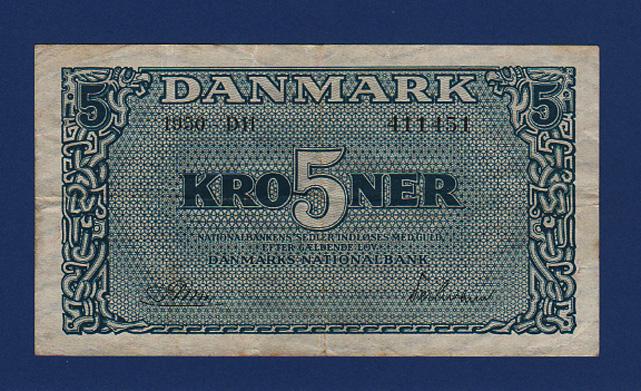 Foto Dänemark 5 Kroner 1950 Dh foto 349301