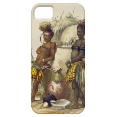 Foto Dabiyaki y Upapazi, muchachos del Zulú en vestido Iphone 5 Case... foto 57177