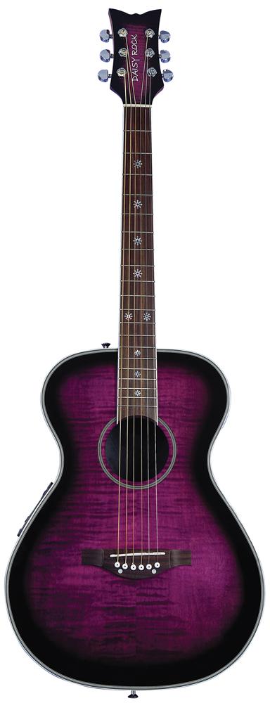 Foto Daisy Rock Pixie - Plum Purple Burst Guitarra Folk Electro Acstica foto 271155
