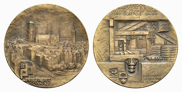 Foto Danzig-Stadt Bronze-Medaille