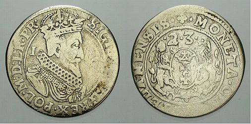 Foto Danzig-Stadt Ort(1/4 Taler) 1623