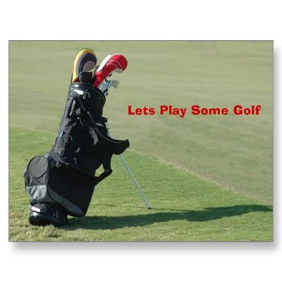 Foto Deja el juego un cierto golf Tarjetas Postales foto 59420