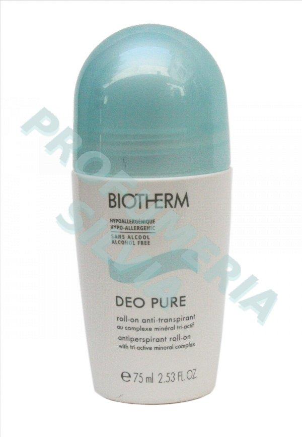 Foto deo pure roll-on anti-transpirante sin alcohol Biotherm