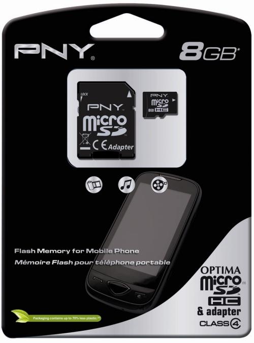 Foto Desconocido Micro SD HC PNY 8GB C4 Con Adapt