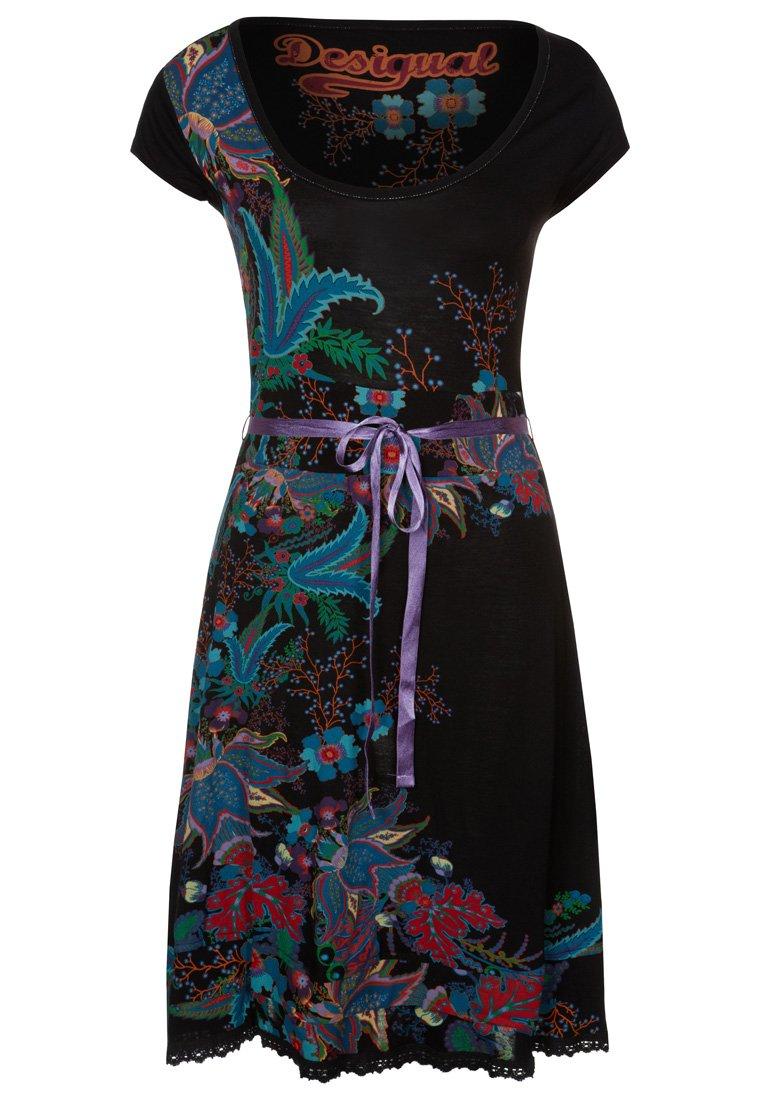 Foto Desigual Vestido De Algodón Negro M foto 77238
