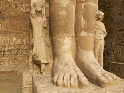 Foto Detail, Medinet Habou Temple, West Bank of the River Nile, Thebes, UNESCO World Heritage Site, Egyp, Tuul - Laminas foto 456557