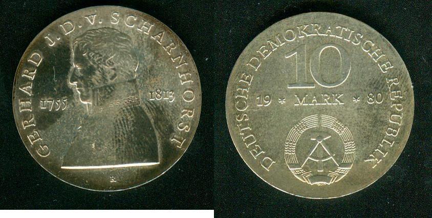 Foto Deutsche Demokratische Republik 10 Mark 1980
