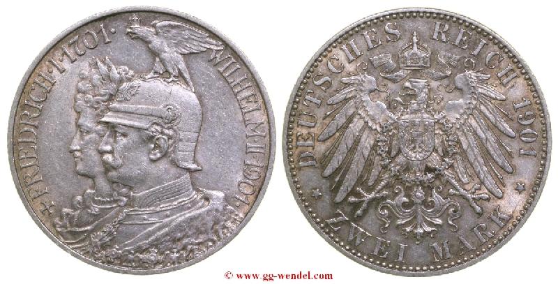 Foto Deutschland ab 1871 2 Mark 1901 foto 936443