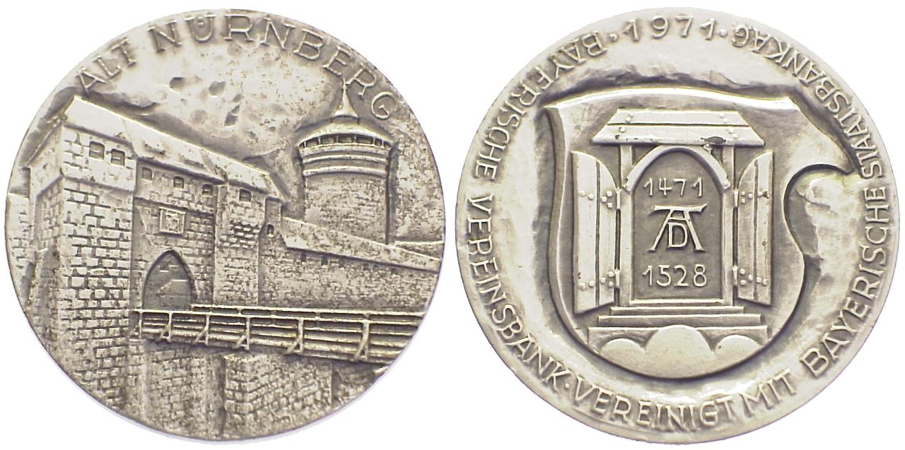Foto Deutschland Nürnberg Silbermedaille v B H Mayer, Pforzheim 1971 foto 442470
