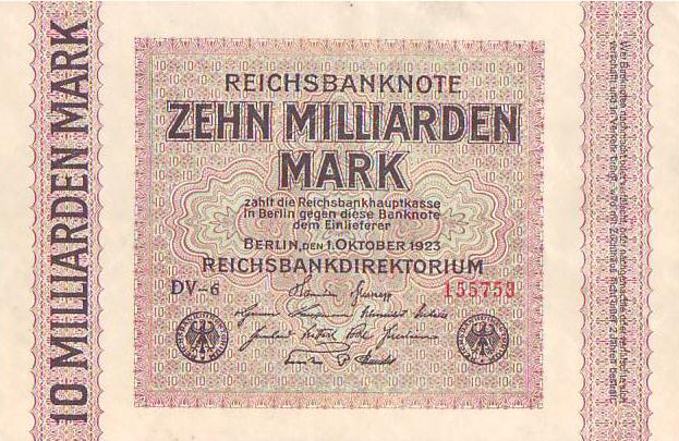 Foto Deutschland Reichsbanknote 1923 foto 552444