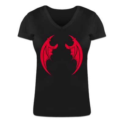 Foto Devil Wings Camiseta cuello en V de mujer foto 653829